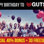 The Best NetEnt Casino… EVER, GUTS turns 2 Today & is giving away €35,000 in cash this month