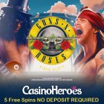 50 NO DEPOSIT Guns N Roses Free Spins now available