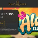 Get 20 Aloha! Cluster Pays free spins No deposit required at Gold Club Casino