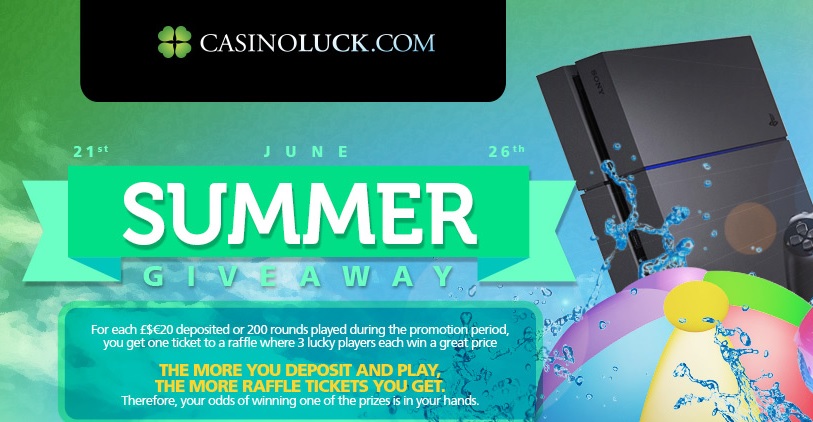 CasinoLuck Summer giveaway