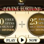 Get 10 Divine Fortune No Deposit free spins now at Vegas Paradise Casino – LIMITED time only!