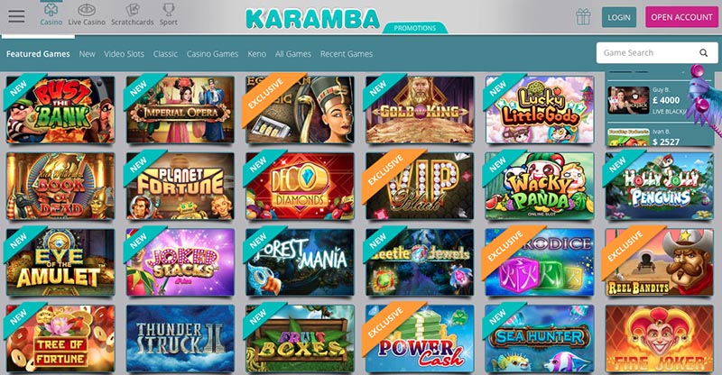 Karamba 20 Free Spins