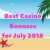 Best Casino Bonuses for July 2018